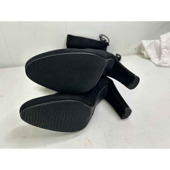 Stuart Weitzman Yulianaland 60MM Leather Over The Knee Boots in Black Size 6 NEW - Picture 7 of 8